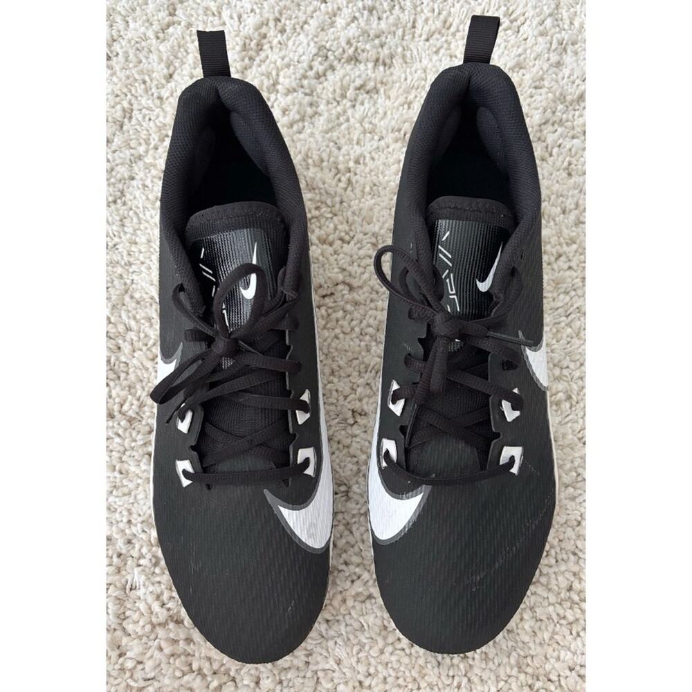 Nike Men’s Vapor Edge Speed 360 Black White Cleats Size 14